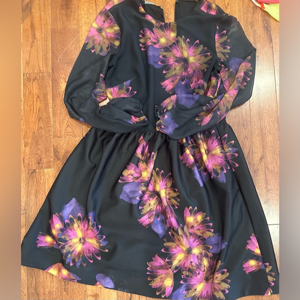 Taylor flower midi dress